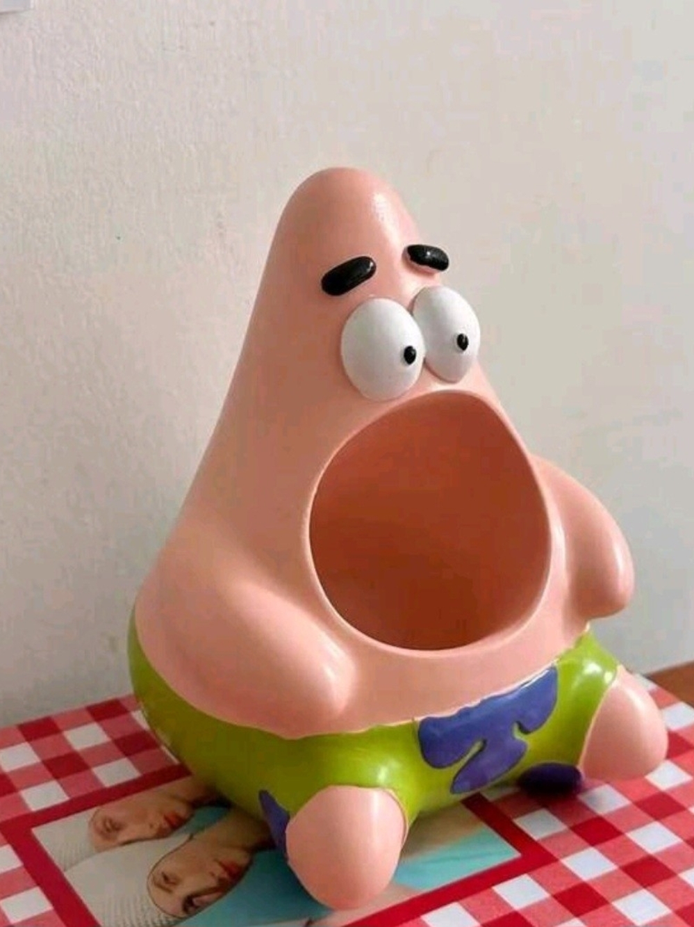 Pink Patrick Star Toy Storage Holder